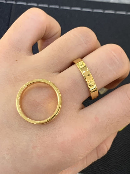 Gold Princess Series Solid Rings