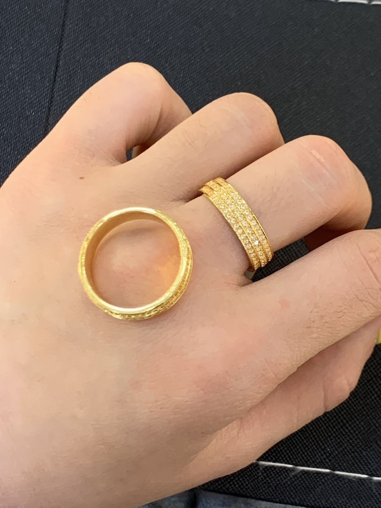 Gold Princess Series Solid Rings