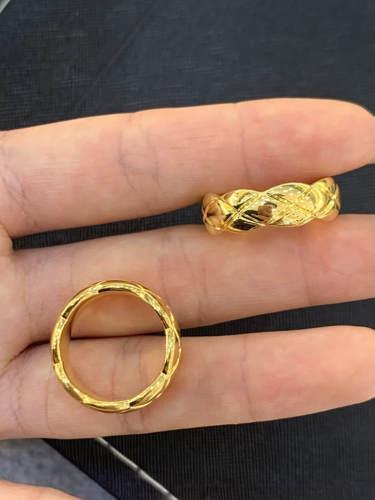 Gold Princess Series Solid Rings