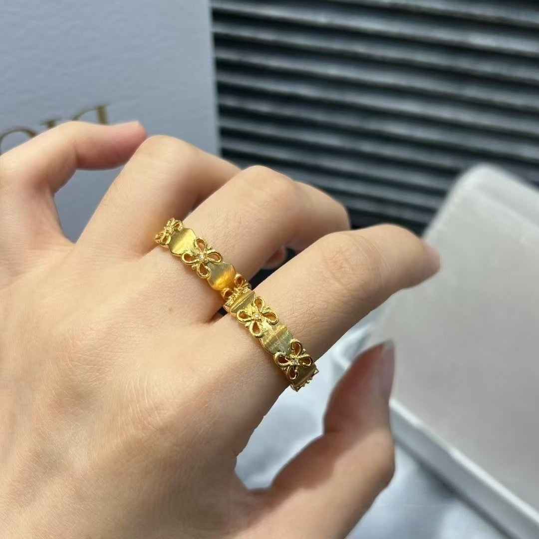 Gold Princess Series Solid Rings
