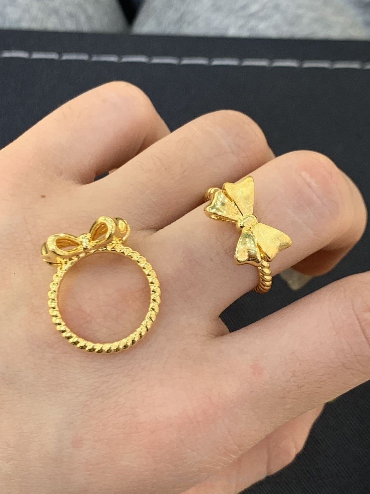 Gold Princess Series Solid Rings