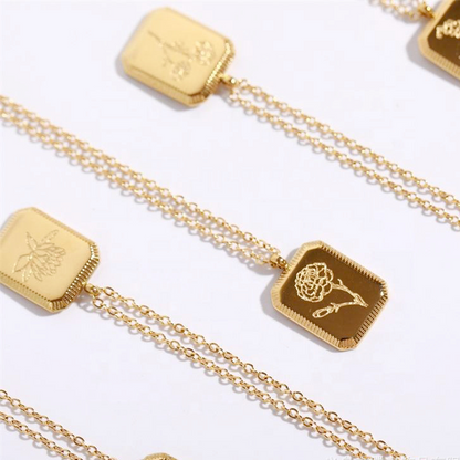 Gold Rose Series Necklace