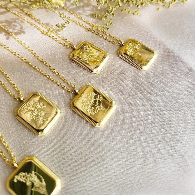 Gold Rose Series Necklace