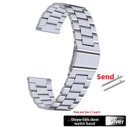Gold stainless steel watch strap is