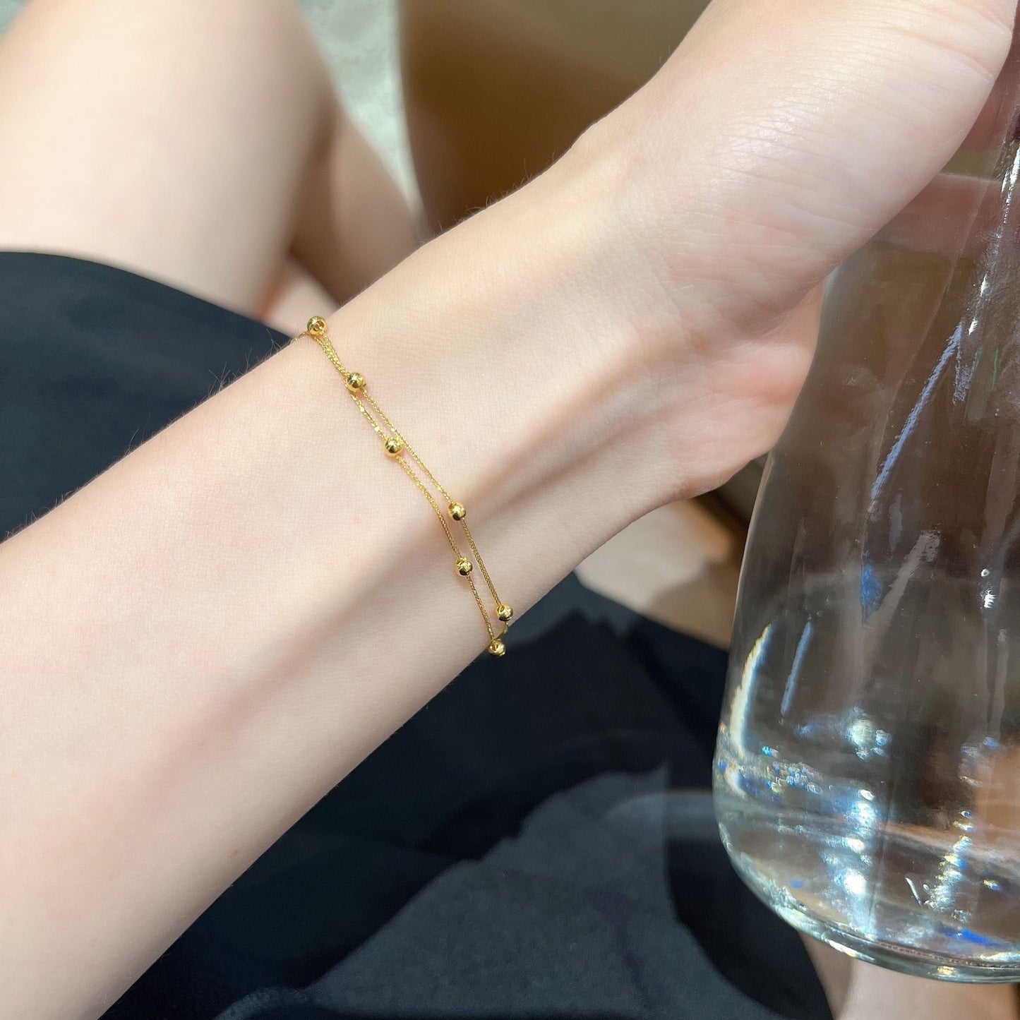 gold star bracelet