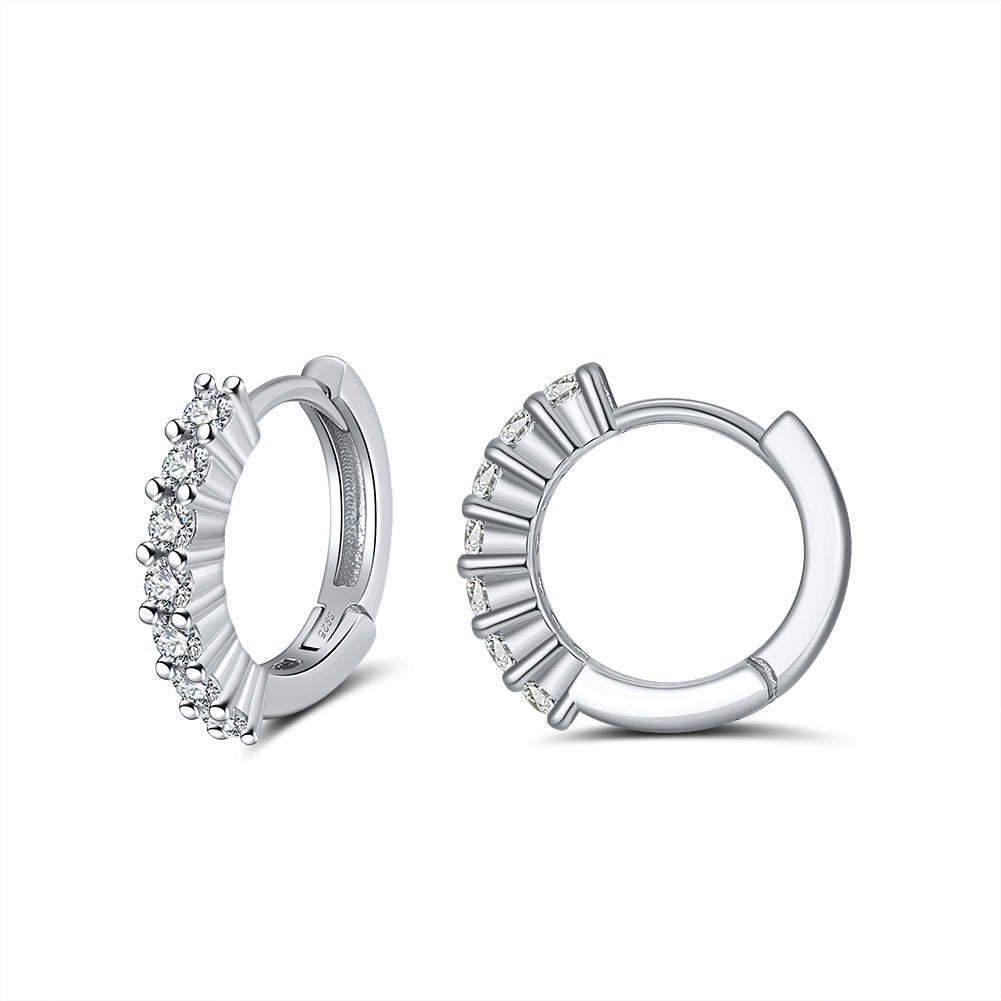 Gold stud earrings