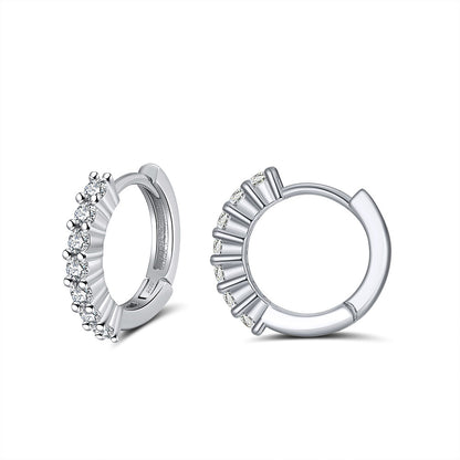 Gold stud earrings