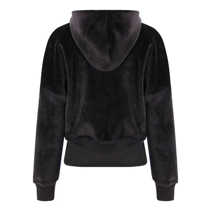 Gold Velvet Hooded Sweatshirt