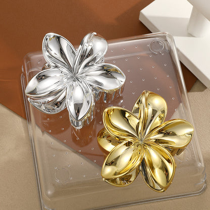 Golden French Retro Floral Hair Clip