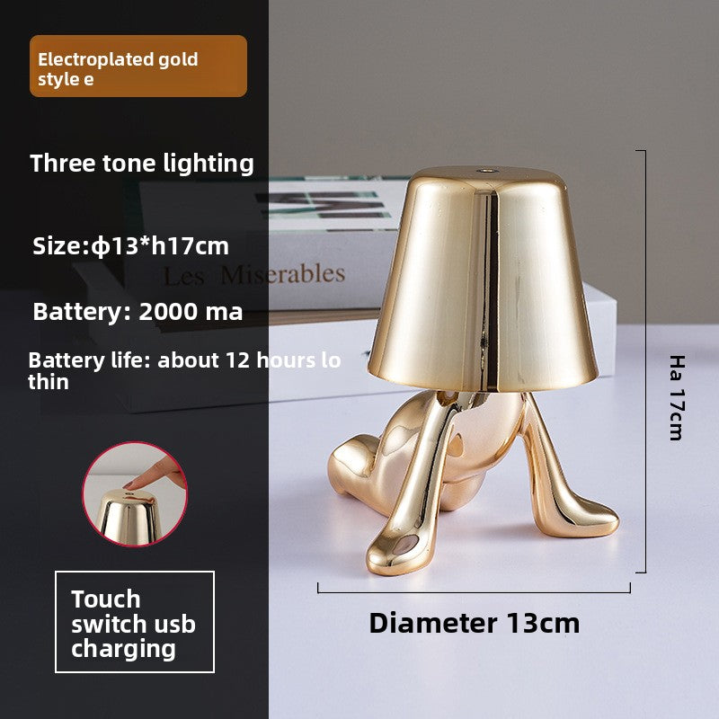 Golden Man Table Lamp
