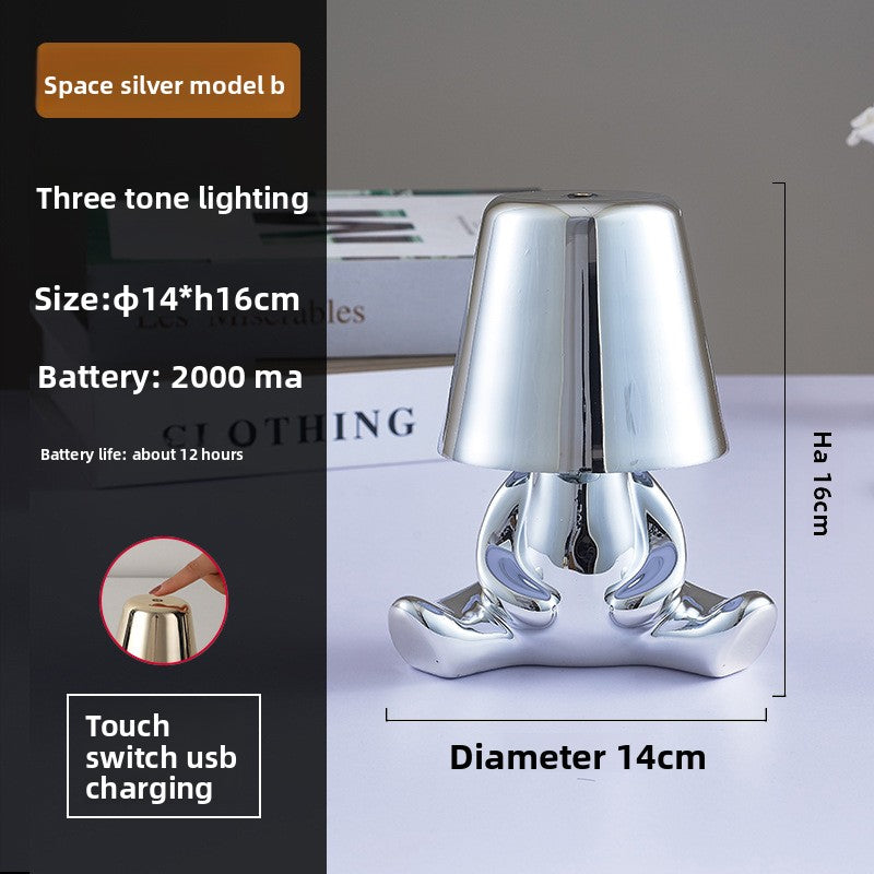Golden Man Table Lamp