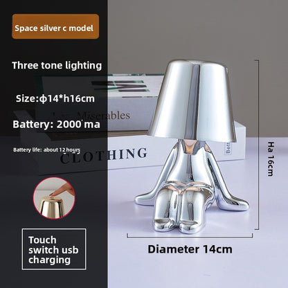 Golden Man Table Lamp