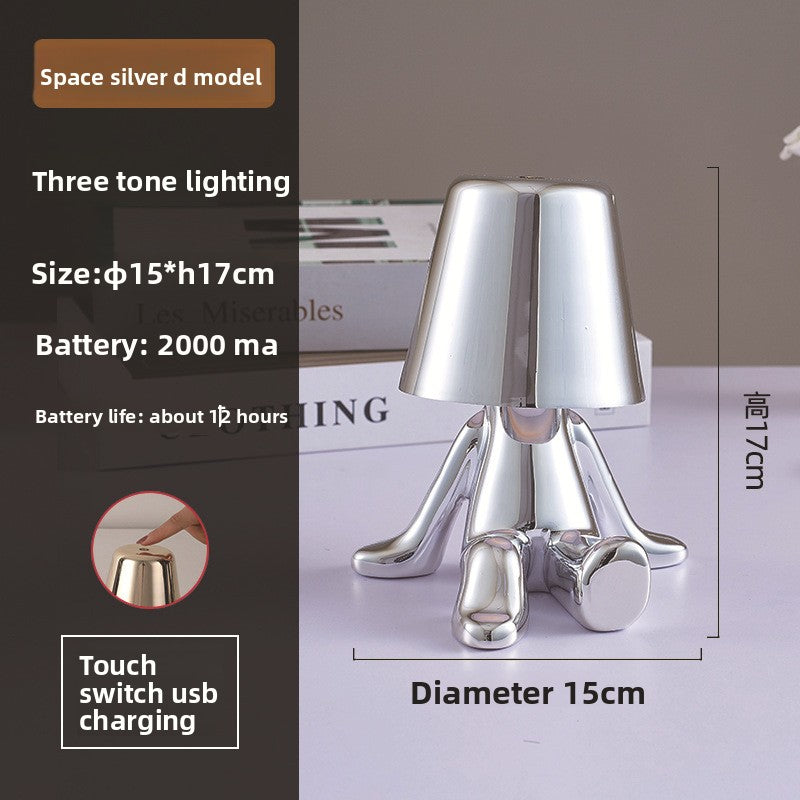 Golden Man Table Lamp