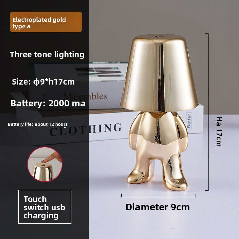 Golden Man Table Lamp