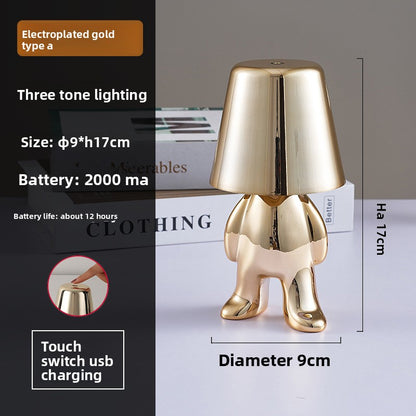 Golden Man Table Lamp
