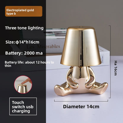 Golden Man Table Lamp