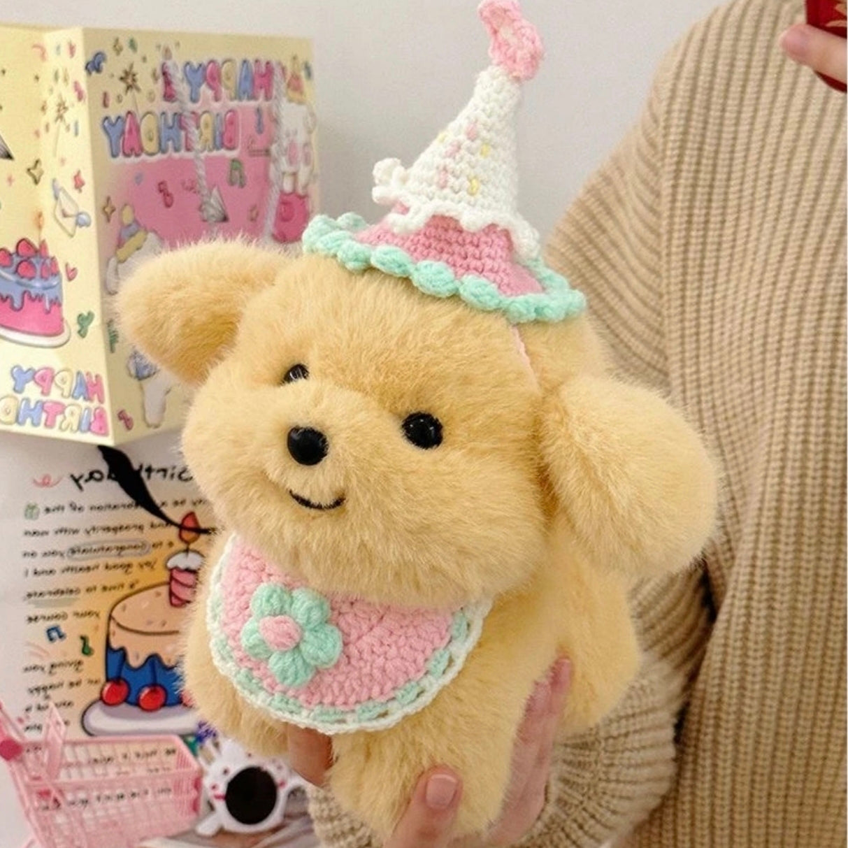 Golden Retriever Puppy Doll Sleeping Hug