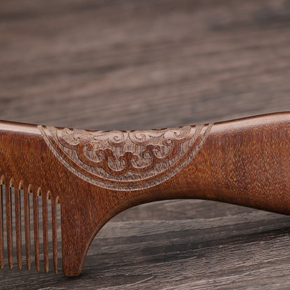 Golden Silk Sandalwood Wooden Comb