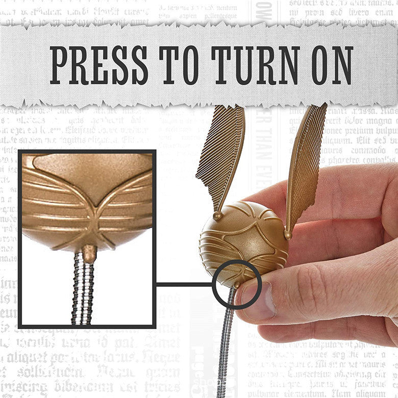 Golden Snitch Movable Wing Suspension Clip Light