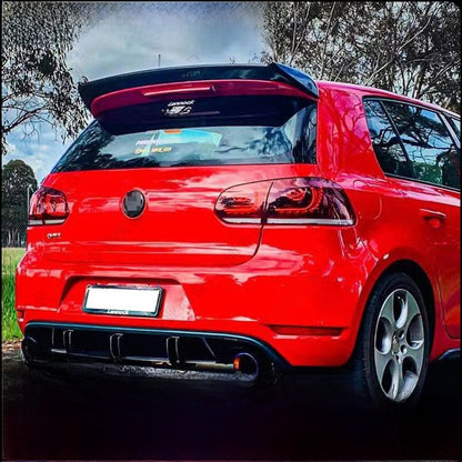 Golf 6 GTI Carbon Pattern Rear Wing