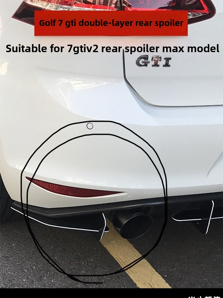 Golf 7 GTI Rear Spoiler and Corner Package