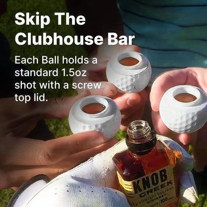 Golf ball-shaped cup