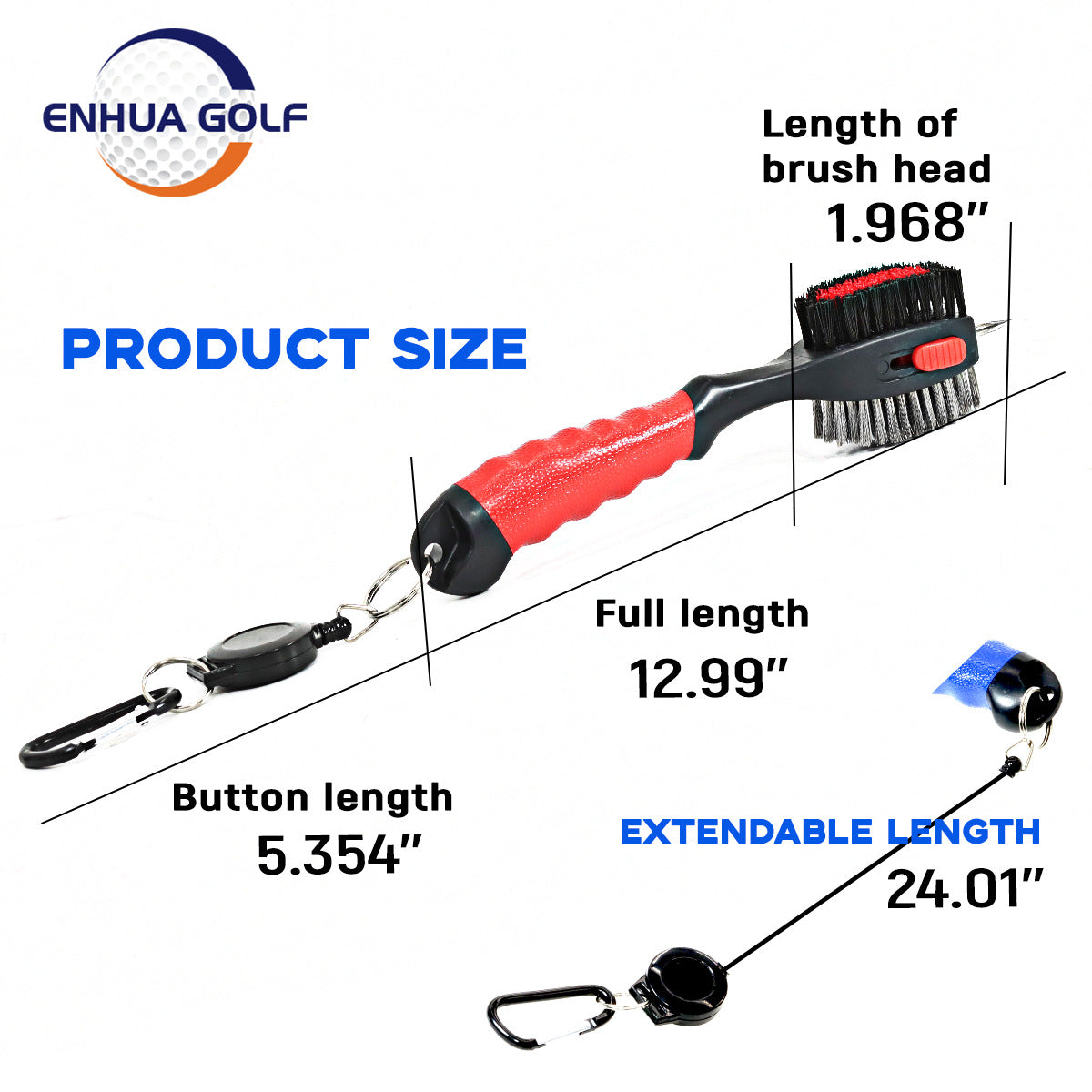 Golf cleaning brush