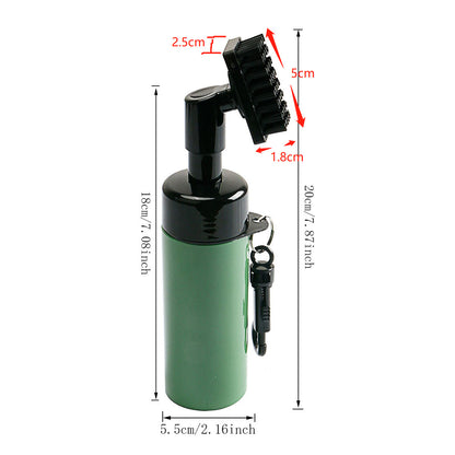 Golf club cleaning bottle brush