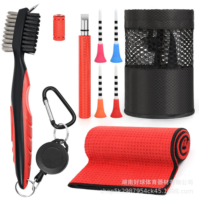 Golf club cleaning brush