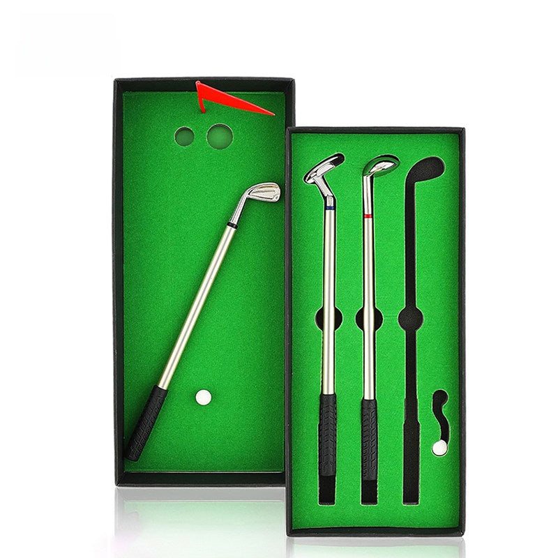 Golf Club Design Ballpoint Pen Set with Gift Box