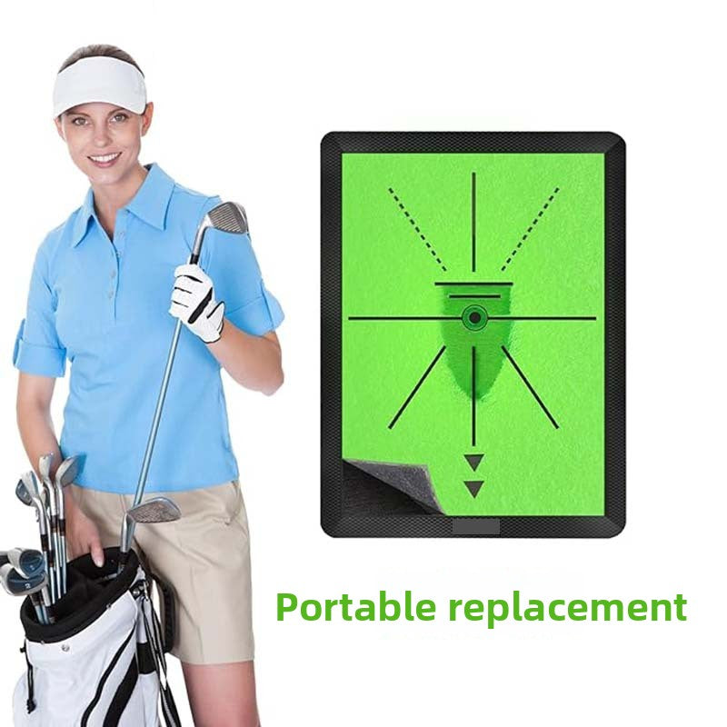 Golf Fleece Track Hit Mat Swing Practice Track Detection Practice Mat Golf Golf Strike Mat