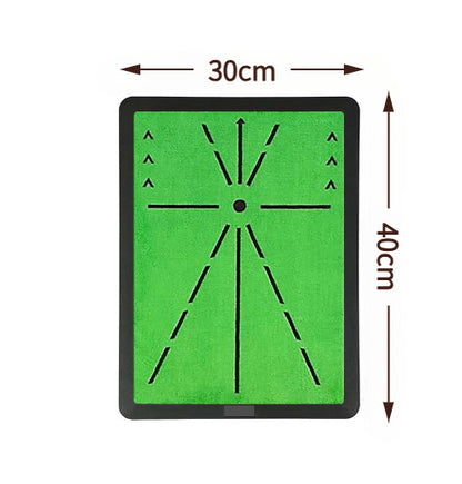 Golf Fleece Track Hit Mat Swing Practice Track Detection Practice Mat Golf Golf Strike Mat