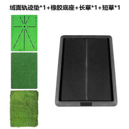 Golf Fleece Track Hit Mat Swing Practice Track Detection Practice Mat Golf Golf Strike Mat