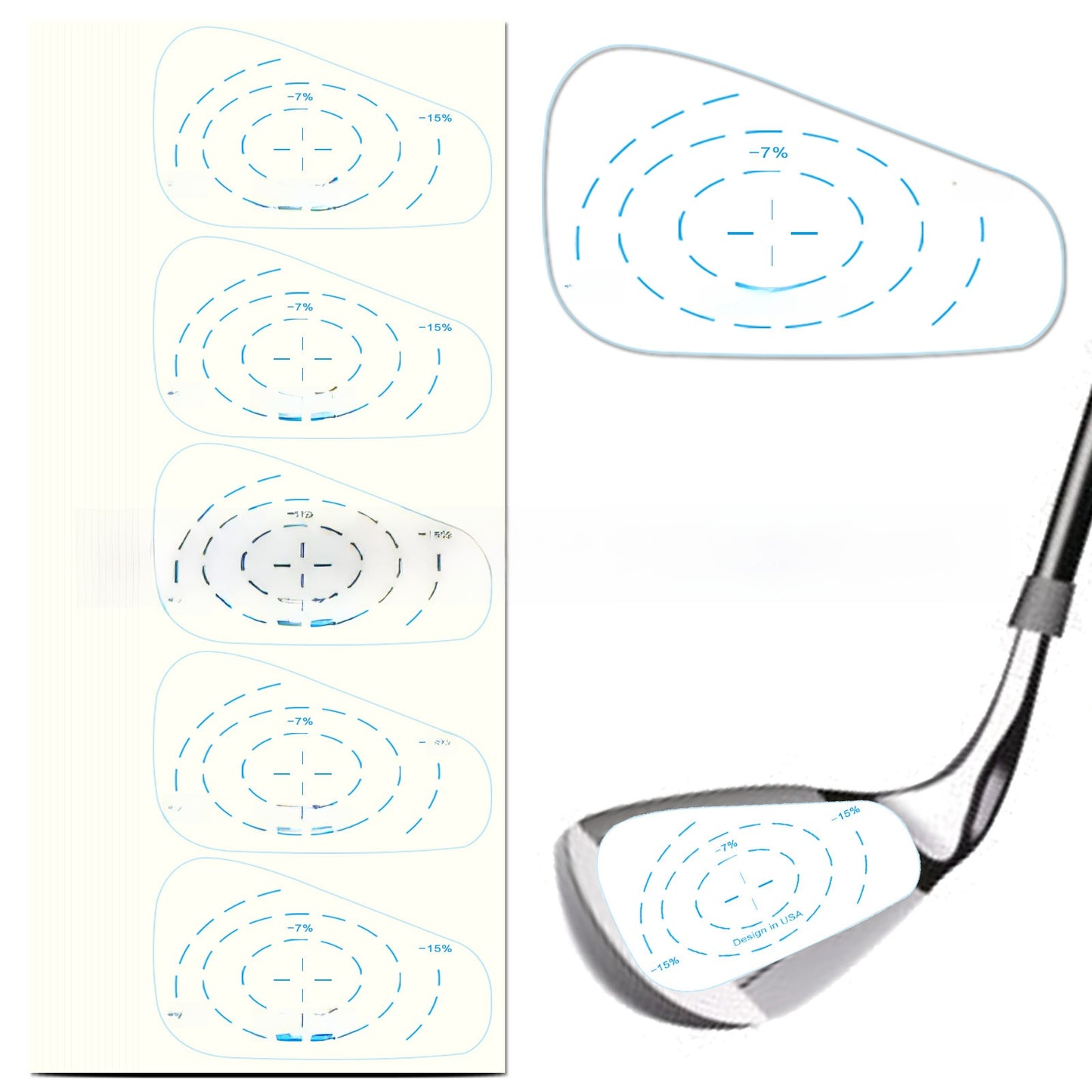 Golf Impact Practice Stickers