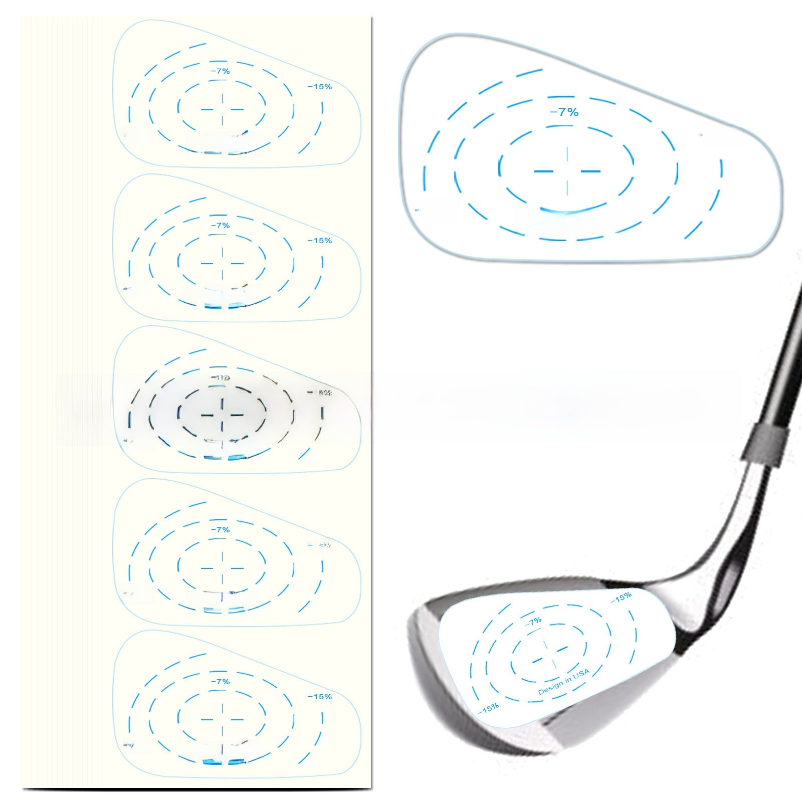 Golf Impact Practice Stickers