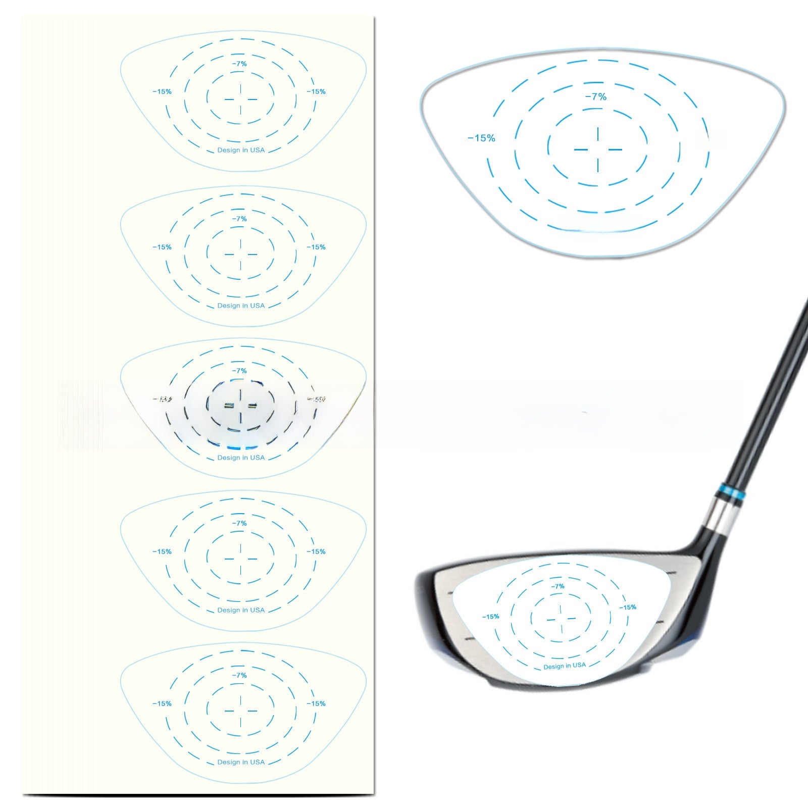 Golf Impact Practice Stickers