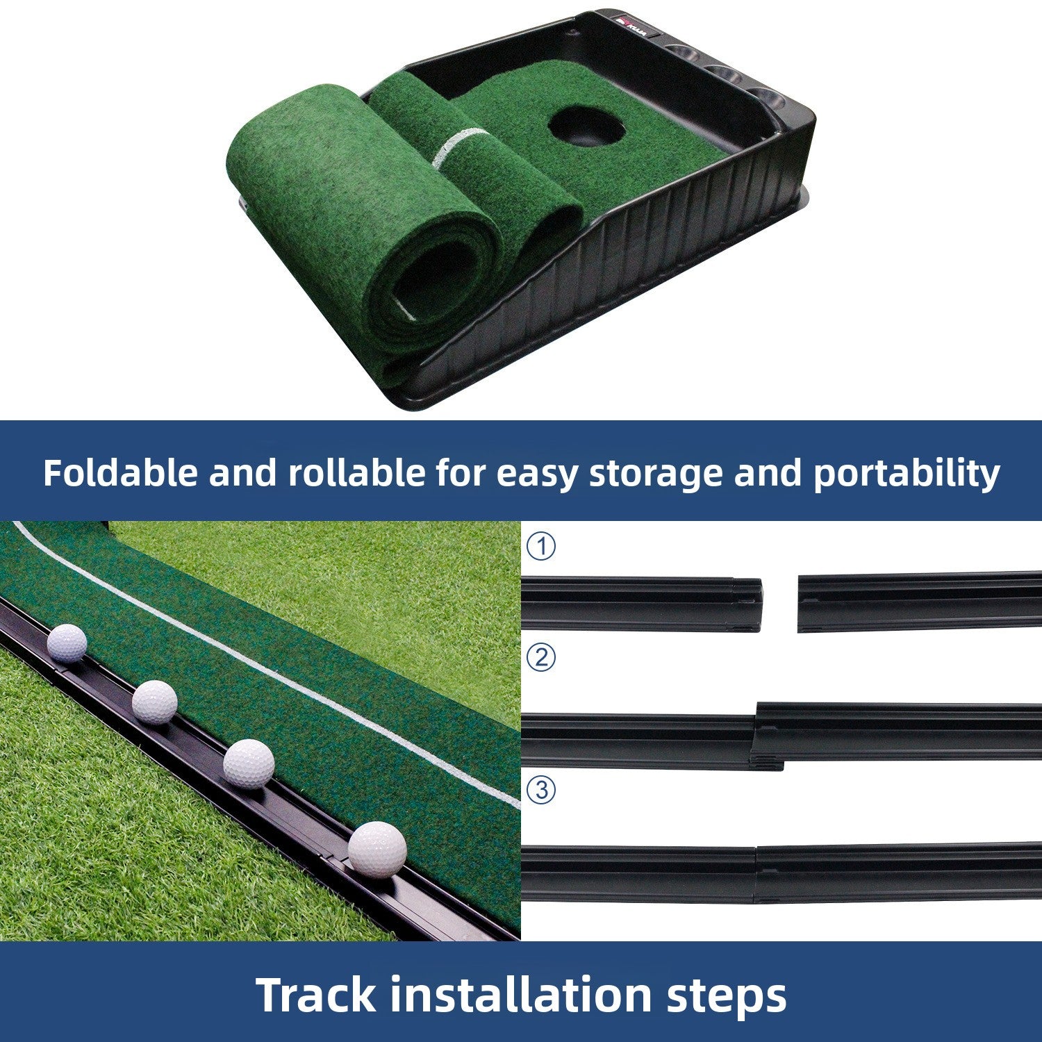 Golf Putter Practice Trainer Set