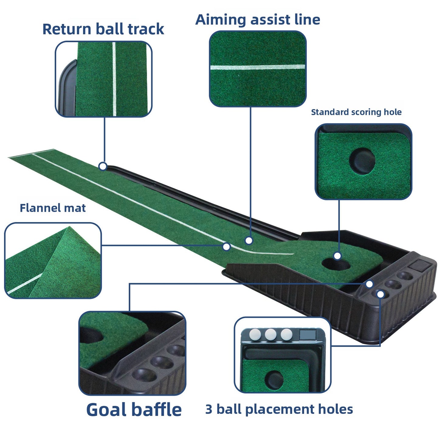 Golf Putter Practice Trainer Set