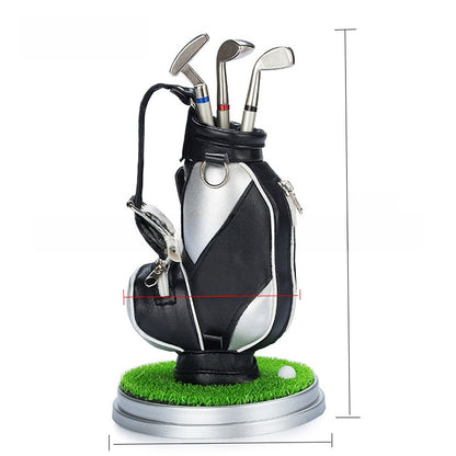 Golf-shaped pen holder