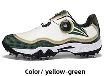 Golf Sports Shoes with Rotary Buckle