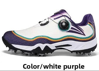 Golf Sports Shoes with Rotary Buckle