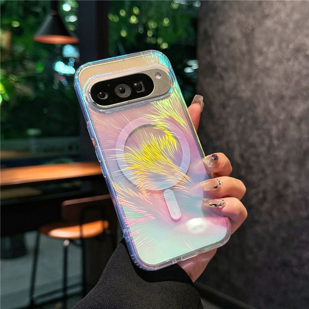 Google Pixel Magnetic Phone Case Feather Design