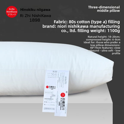 Goose Down Pillow Cotton Filled Hotel Quality