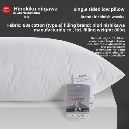 Goose Down Pillow Cotton Filled Hotel Quality