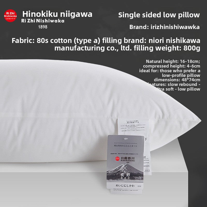 Goose Down Pillow Cotton Filled Hotel Quality