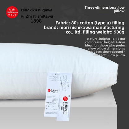 Goose Down Pillow Cotton Filled Hotel Quality