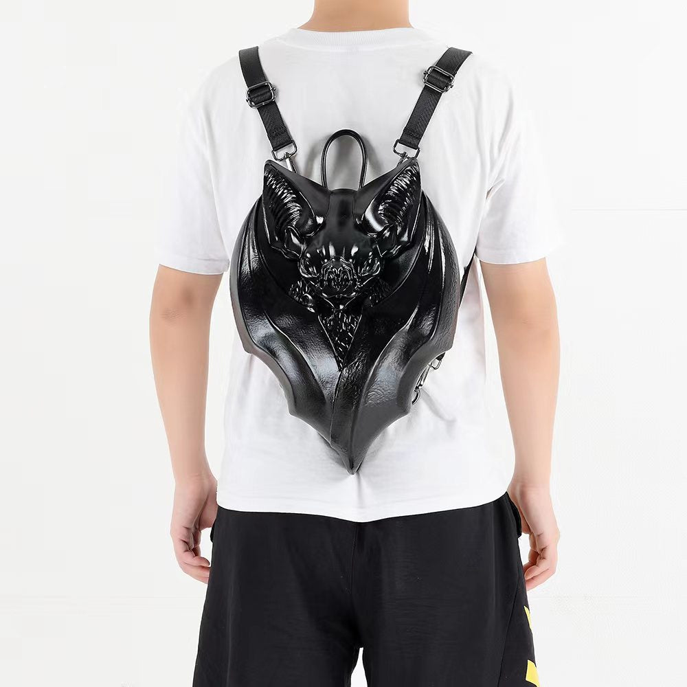 Gothic Bat Style Chest Bag Backpack