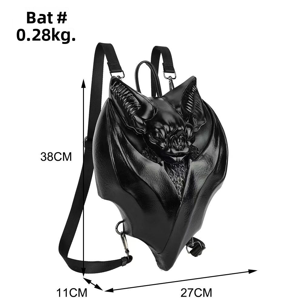 Gothic Bat Style Chest Bag Backpack