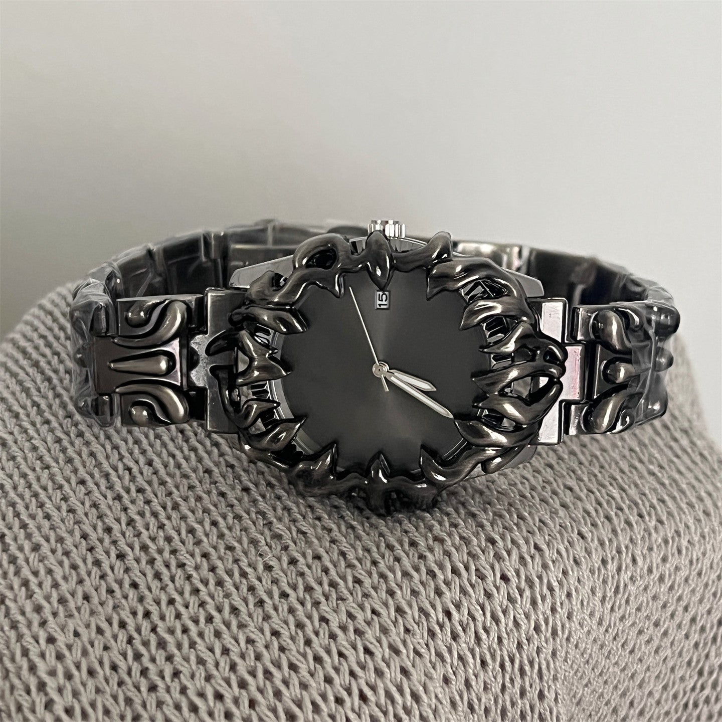 Gothic Devil Eye Embossed Dial Watch