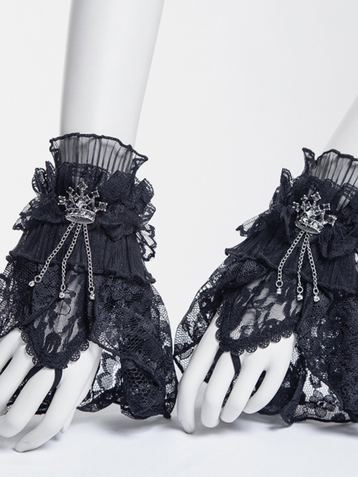 Gothic elegant lace gloves